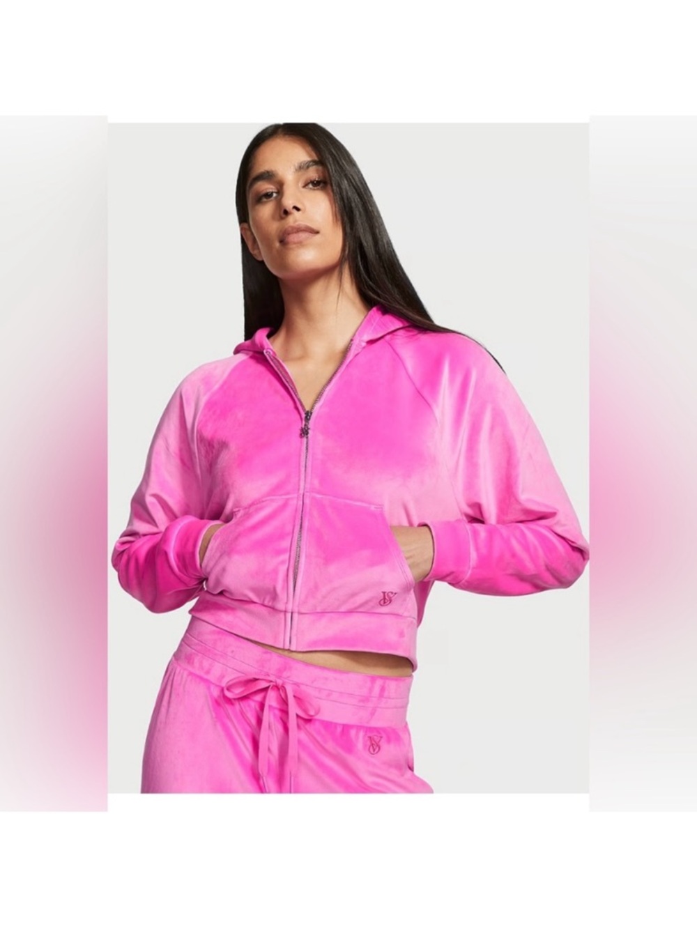 Victoria’s Secret Velvet Zip-Up Hoodie